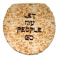 "Let My People Go" Toilet Lid Cover  Silk-Screened